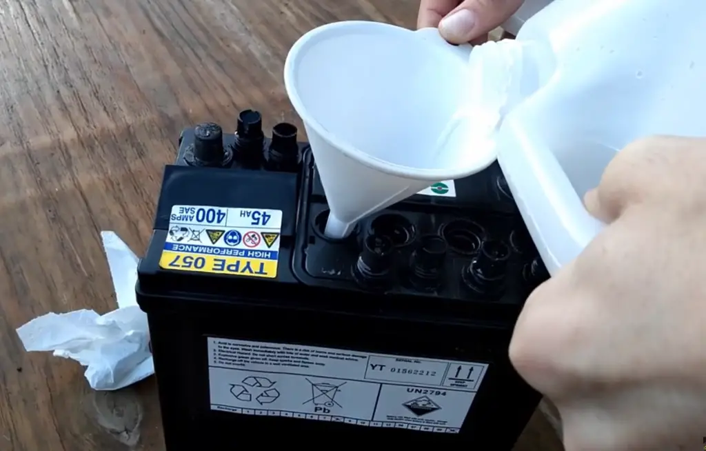 car battery acid refill