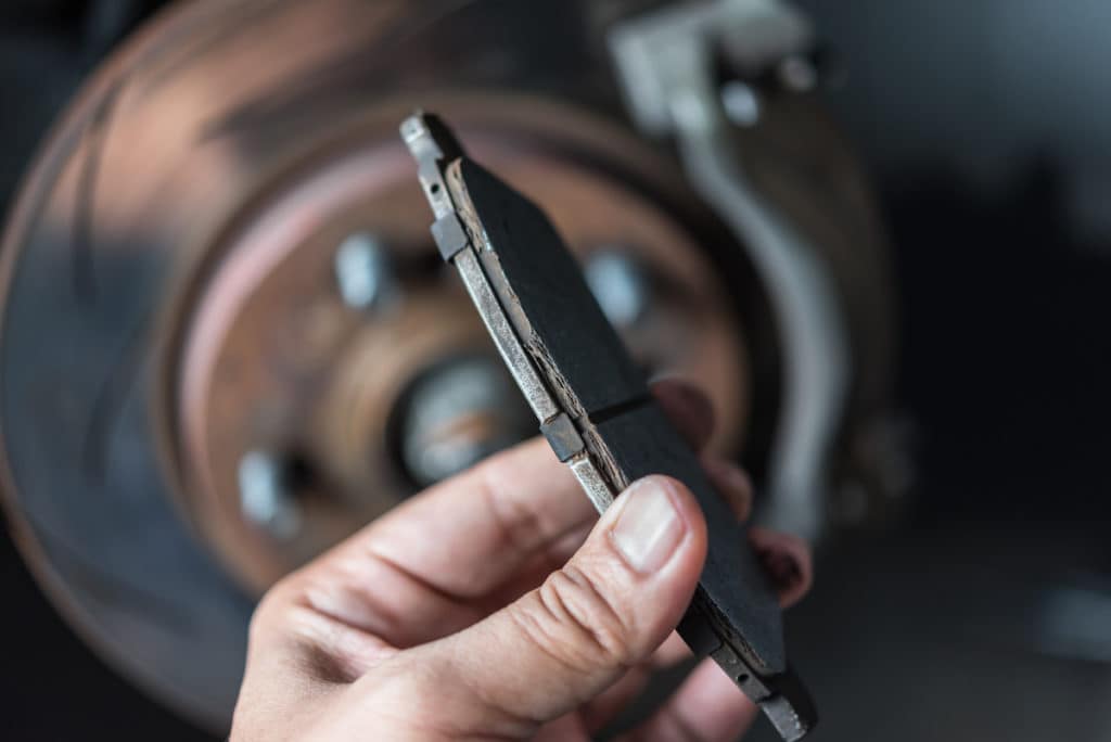 inner brake pad worn more than outer