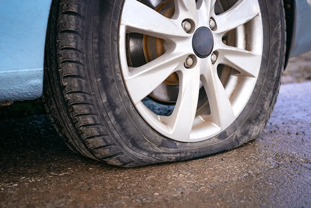 what should you do if you have a tire blowout