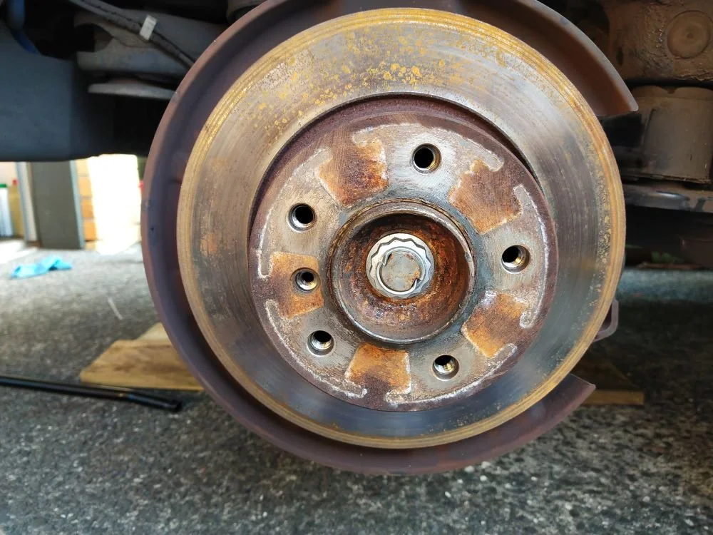 what size bolt to remove brake rotor