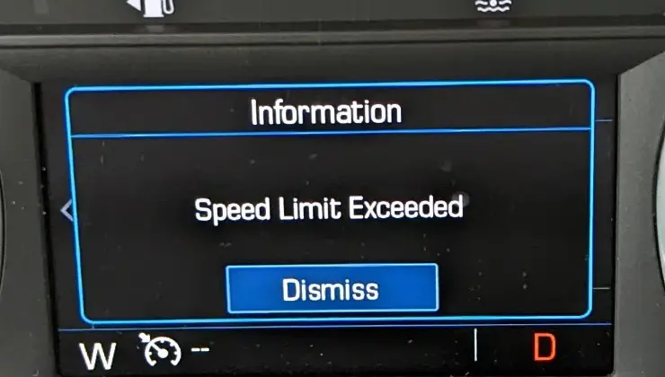 How to Turn Off Speed Limit Exceeded on Chevy Camaro