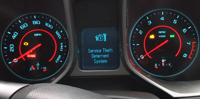 Service Theft Deterrent System Camaro