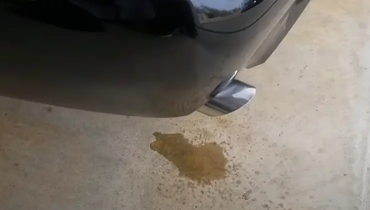 Brown Liquid Coming Out of Exhaust