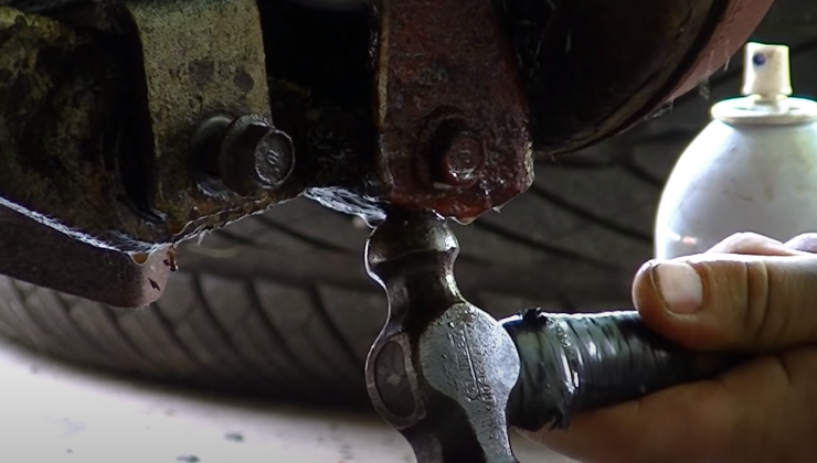 How to Remove a Stuck Lower Control Arm Bolt
