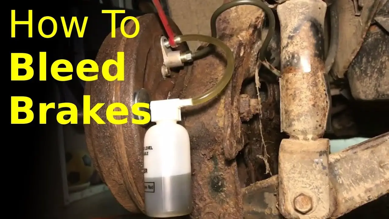 how to bleed brakes with one person