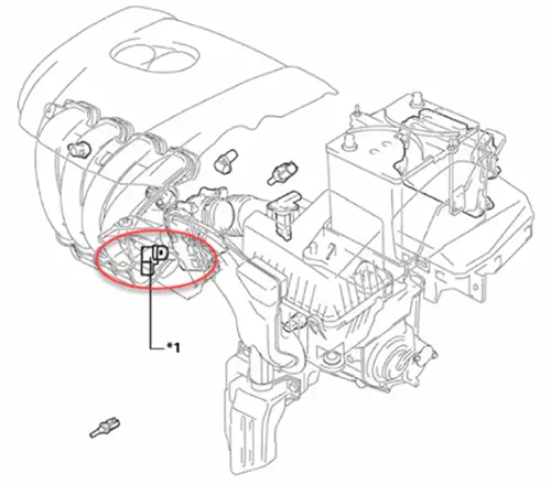 Map Sensor Location on Engine