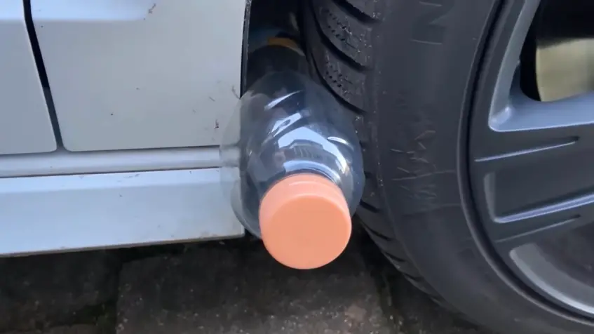 Why Put a Plastic Bottle on Tire When Parked