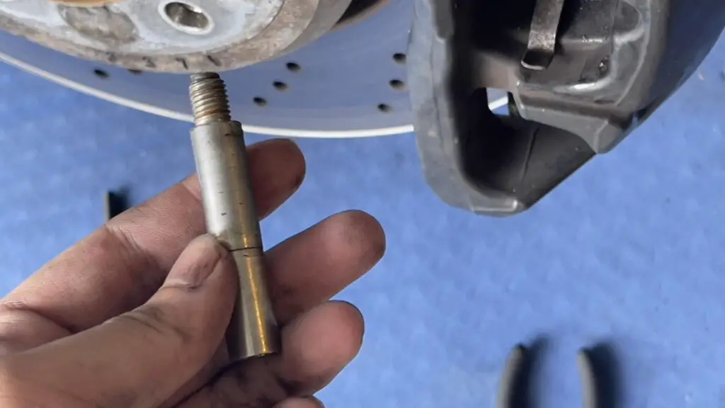 brake caliper guide pin stuck