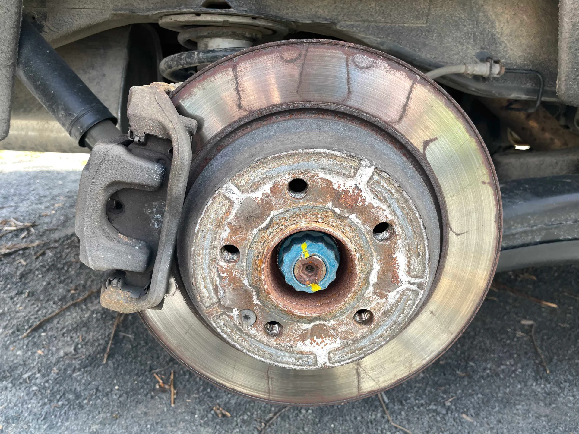 brake rotor overheating