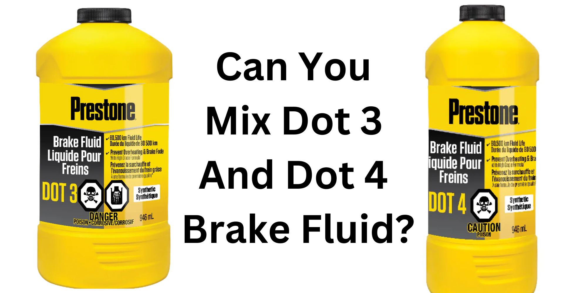 can you mix dot 3 and dot 4 brake fluid