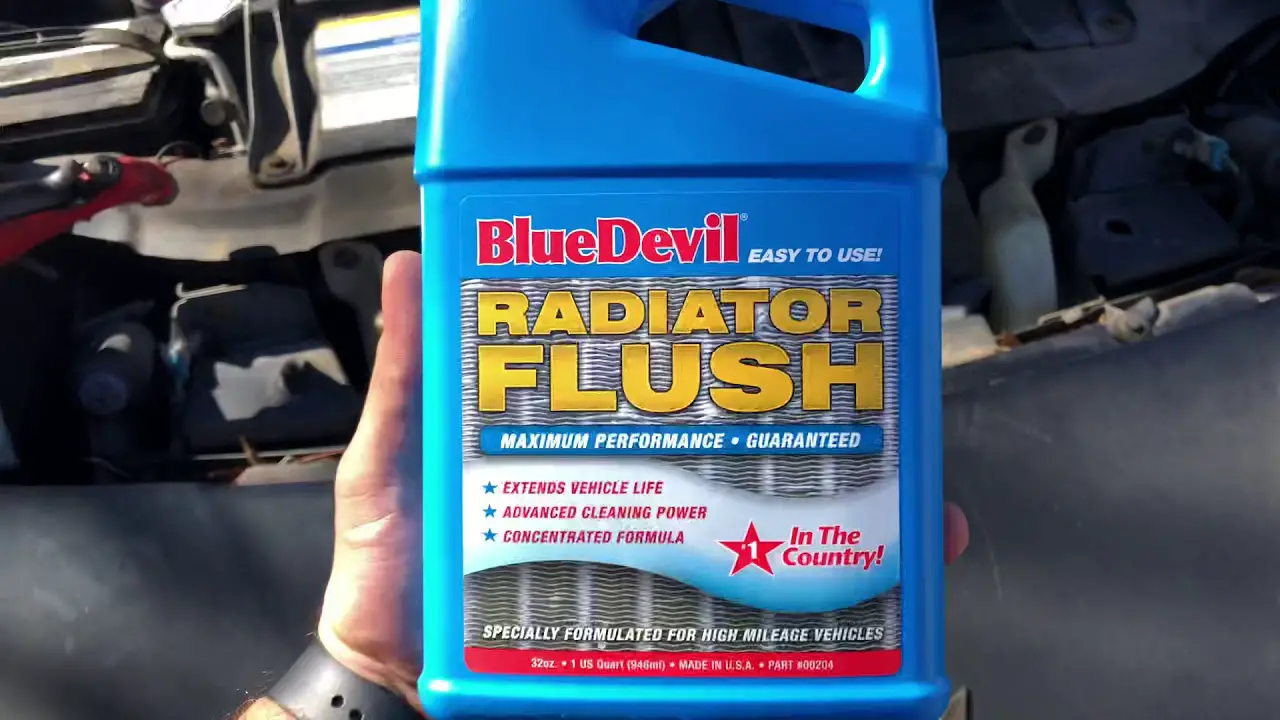 how to use blue devil radiator flush