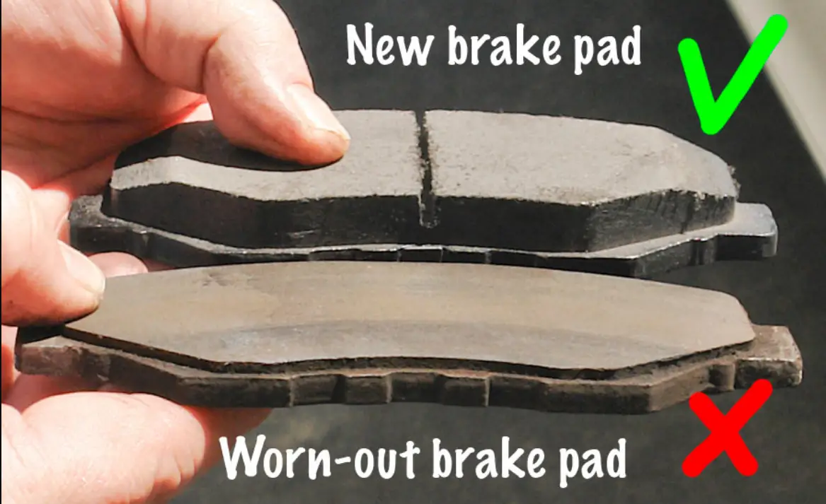 inner brake pad worn more than outer