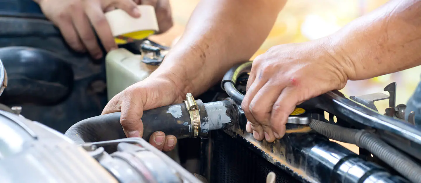 radiator hose hard when hot