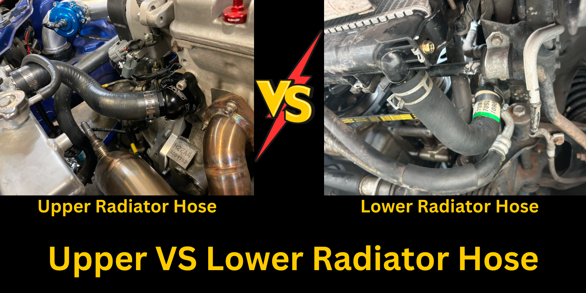 upper vs lower radiator hose