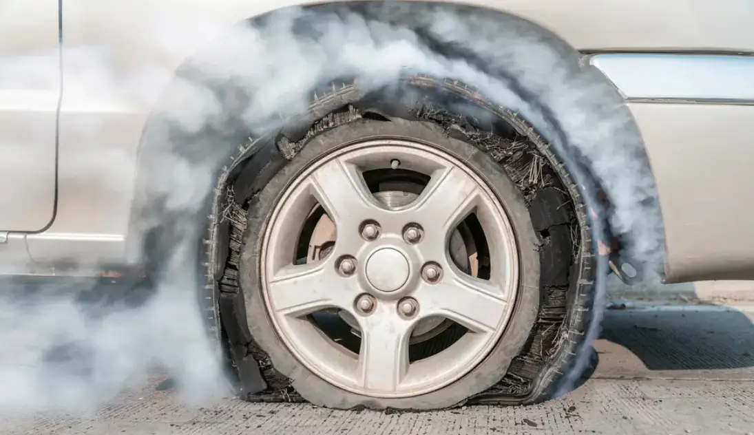 what should you do if you have a tire blowout