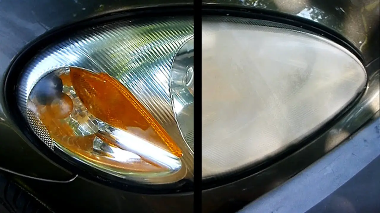 why do headlight lenses get cloudy