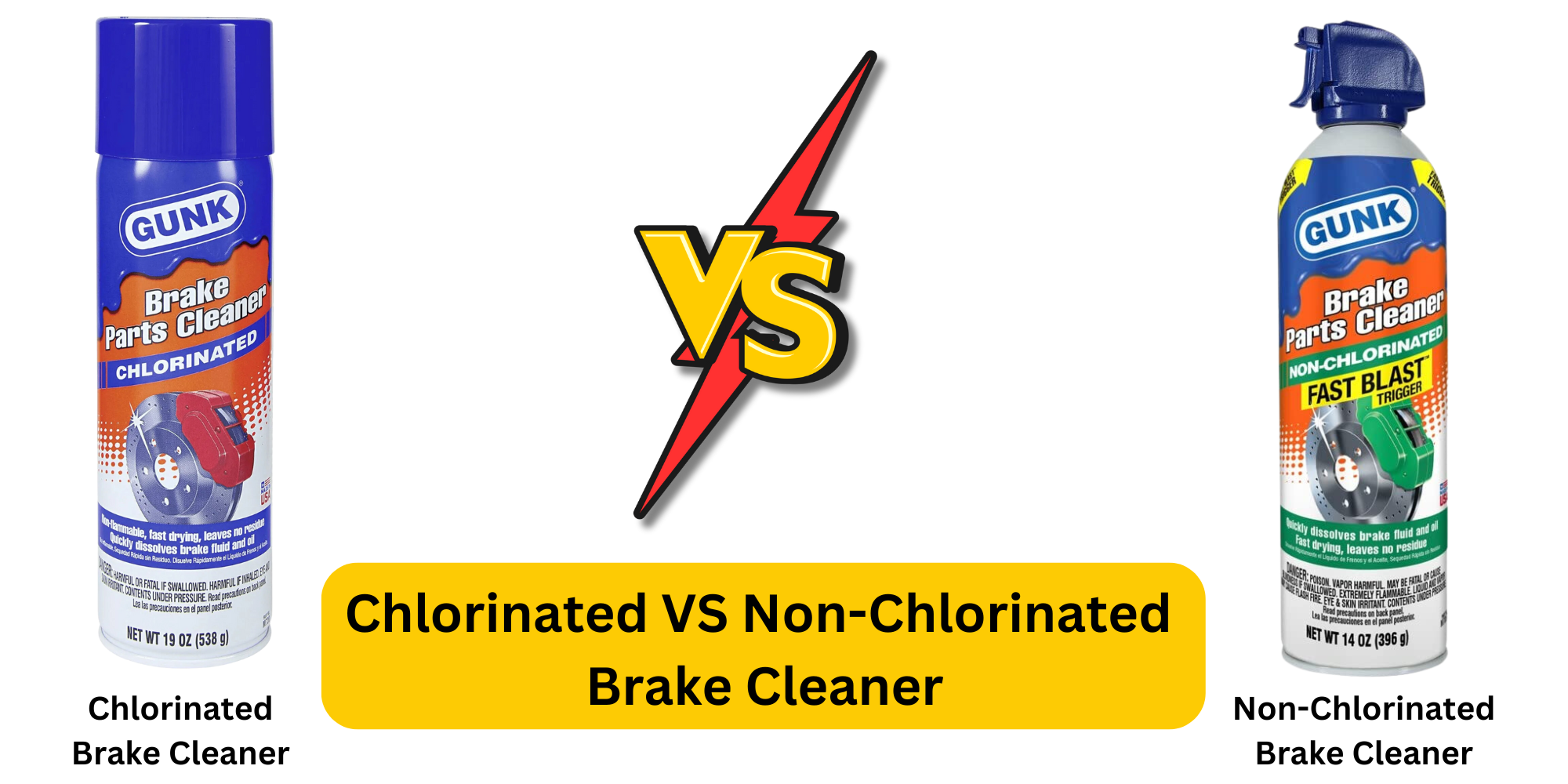 chlorinated vs non-chlorinated brake cleaner