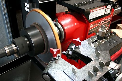 how to use a brake lathe