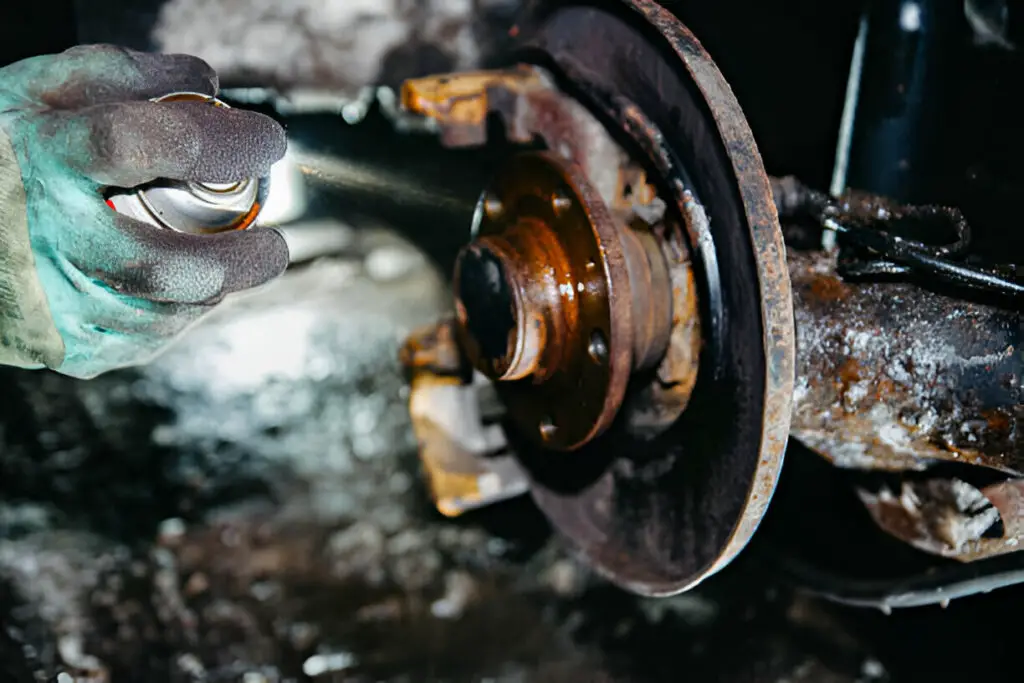 Brake Cleaner on Aluminum