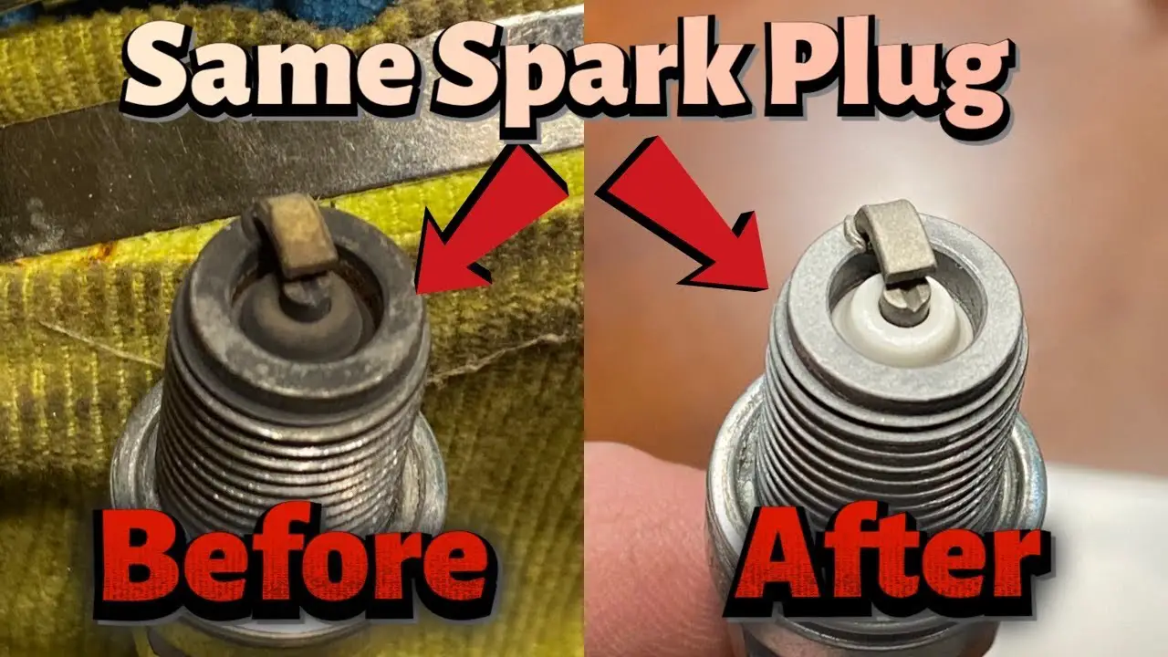 Cleaning spark plugs with brake cleaner