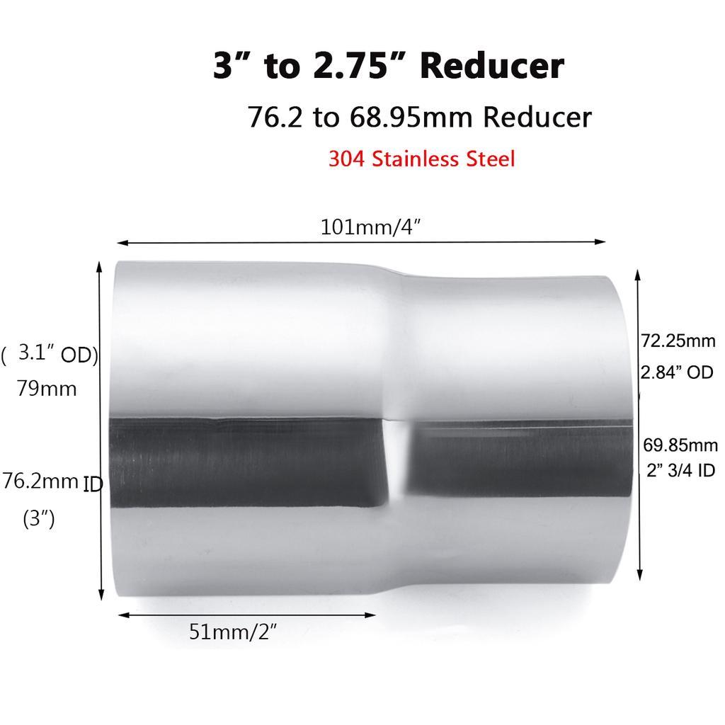 How to Read an Exhaust Pipe Adapters Size Chart