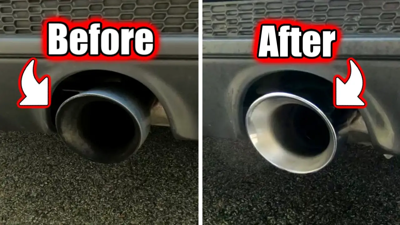 How to clean exhaust tips