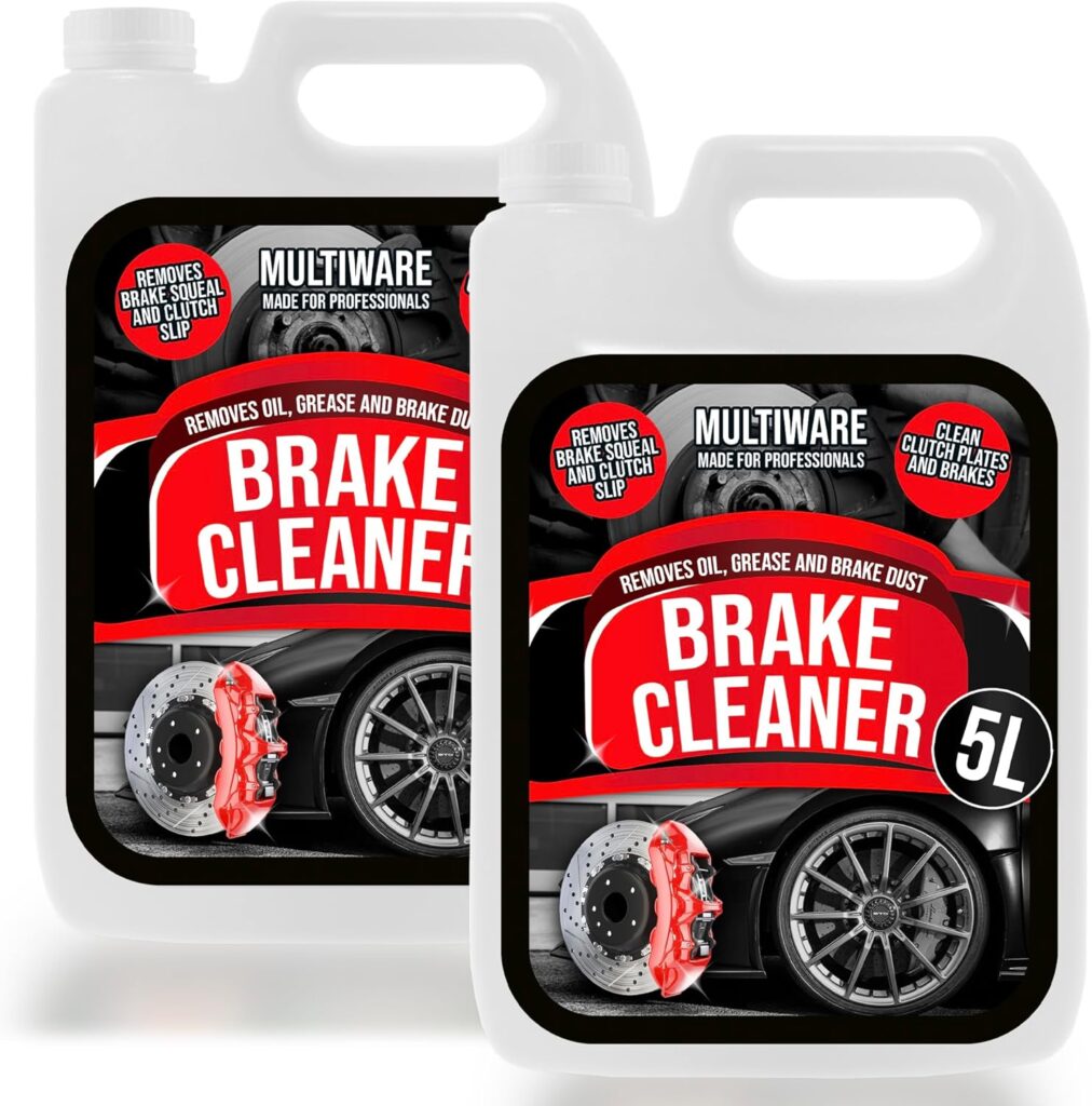brake cleaner on rubber