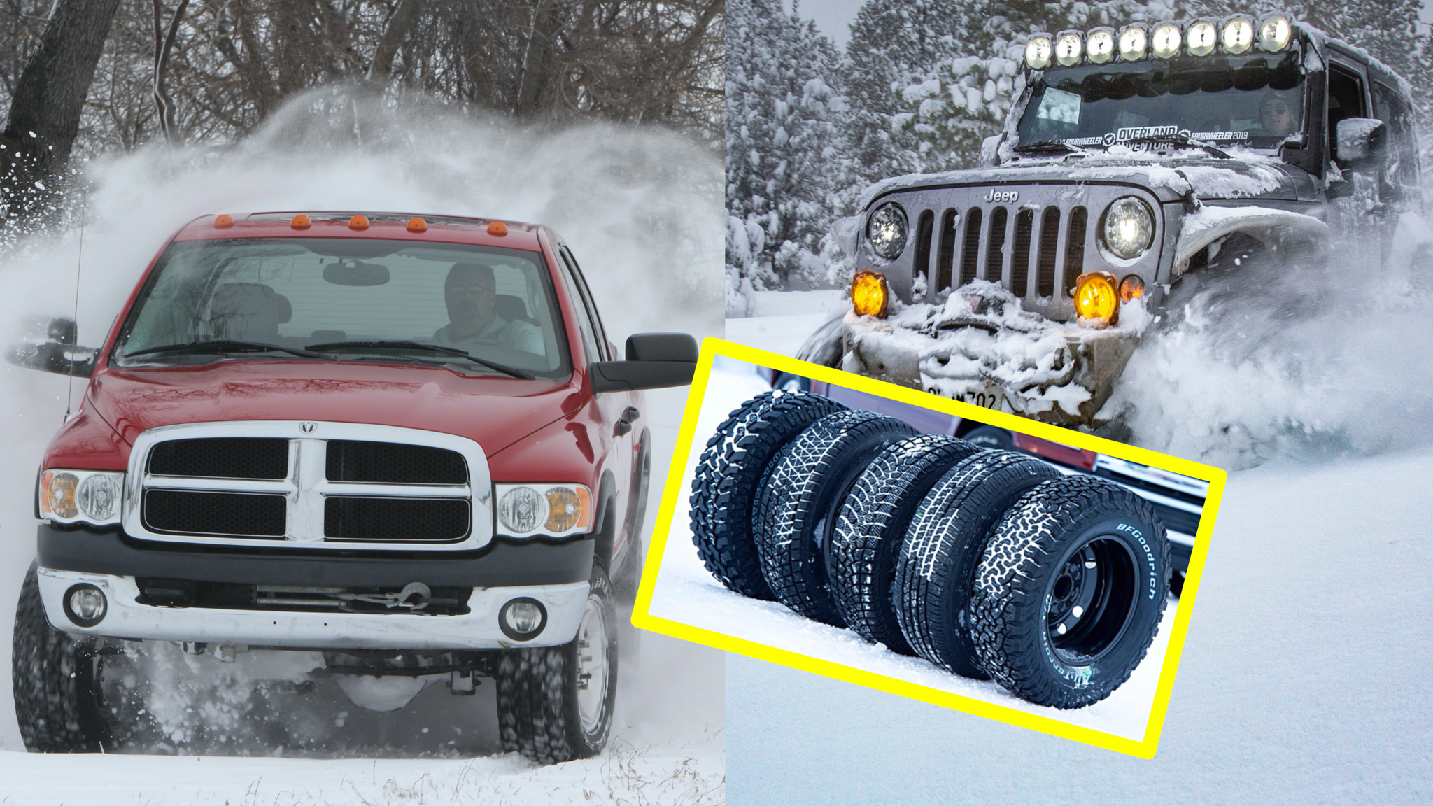 are off road tires good for snow