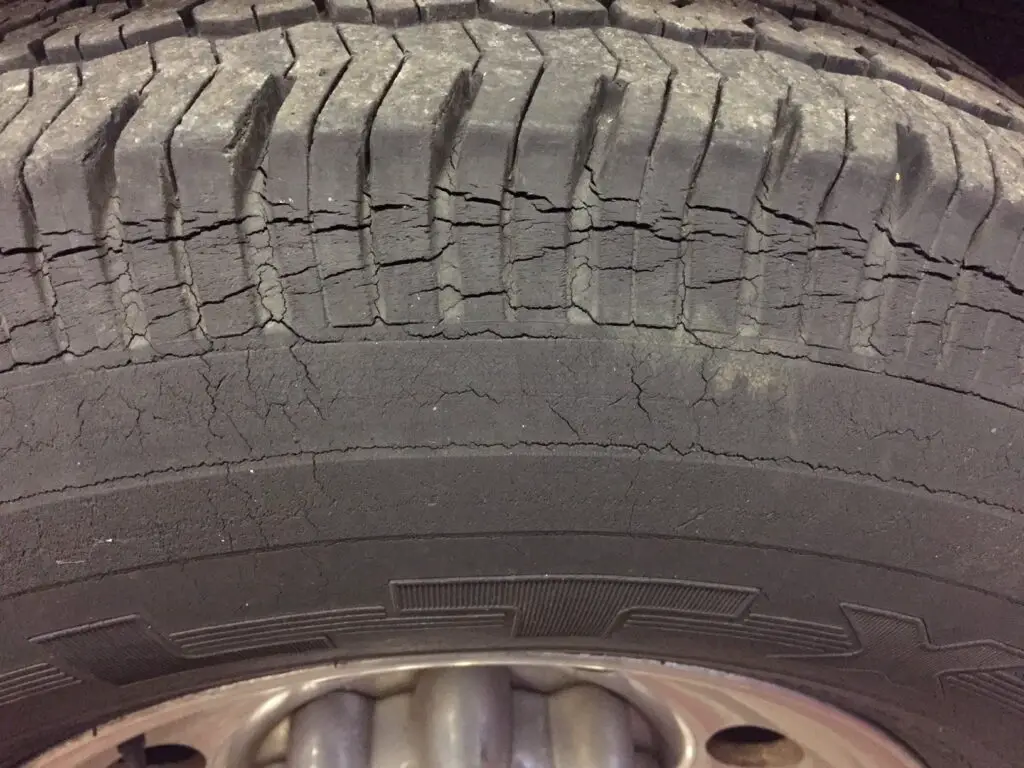 can you drive on dry rotted tires