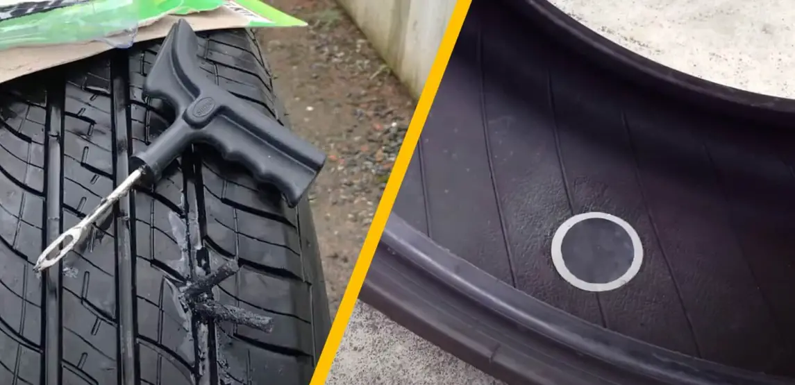 can you plug a tire twice in the same place