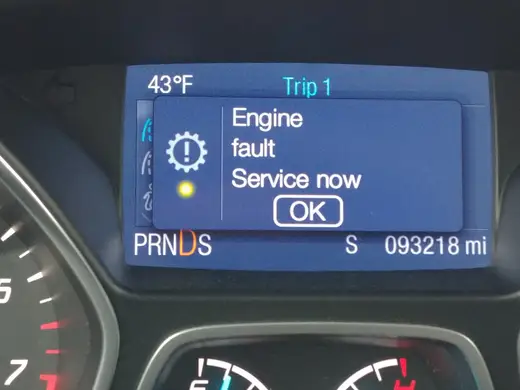 Engine Fault Service Now Ford Escape