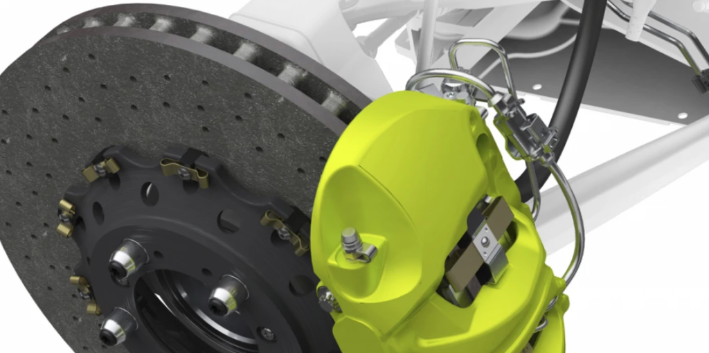 brake pad squealer location