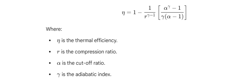 thermal efficiency formula